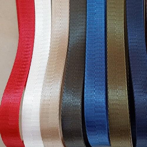 8Meters 25mm Nylon Webbing Ribbons Herringbone Pattern Dog Collar Knapsack Strap Bag Belt Tape Binding DIY Sewing Accessories