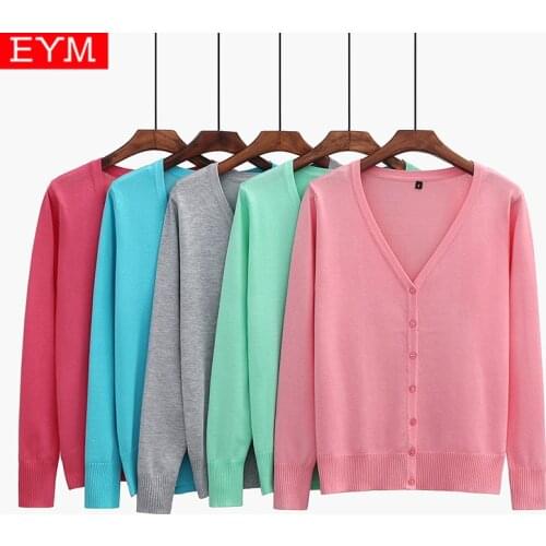 2021 New Women Plus Size Cardigan Female Knitted Sweater Long Sleeve Crochet Casual Solid Color V-Neck Cardigans Woman Tops 5XL