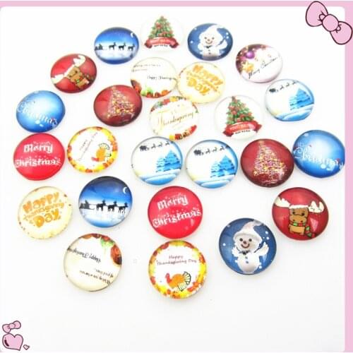New arrive 20pcs/lot 18mm mix random glass thanksgiving day snap buttons for snap bangle bracelet charms for snap diy jewelry