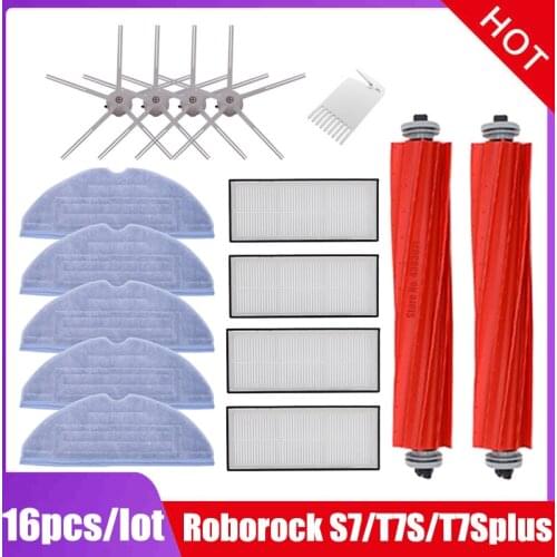 Main Brush Hepa filter Mopping Cloth Side brush Accessories for Xiaomi Roborock S7 T7S T7plus T7Splus Mopping Cloth Spare Parts