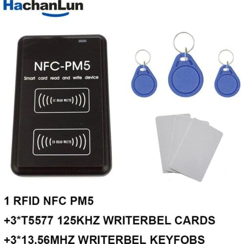 Rfid Nfc-pm5 Id 125khz T5577 Em4305 Ic Reader Replicator 13.56mhz S50 Decodering Functie Smart Card Reader