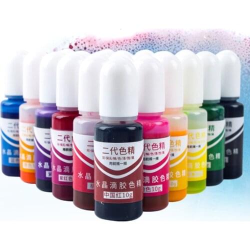 Special Glue Toner Resin Colorant Set 24 Colors Alcohol Ink Diffusion Resin Pigment Kit Liquid Dye Colorant DIY Art