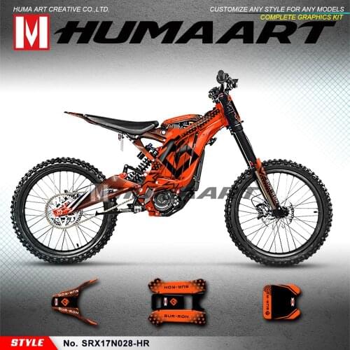 HUMAART Custom Graphics Motorcycle Décor Vinyl Decals for Sur-Ron Light Bee X/S Electric Bike, Customizable
