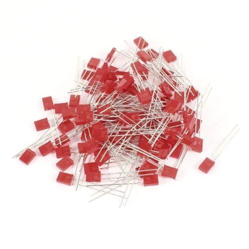 1000PCS 2x5x7mm Rectangle LED Red Colour Red Light Emitting Diode NEW