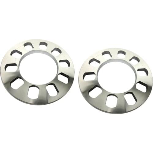 2 Pieces Silver 1/2'' (12mm) Thickness 5-Hole Wheel Hub Spacer for Car SUV Vehicles
