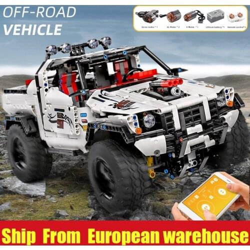 Mould King 18005 APP RC high-tech Car Toys Compatible Silver Flagship Off-Road Model Kits Building Blocks Kids Christmas Gifts