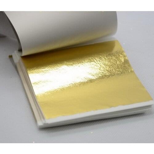 24K Pure Genuine Edible Gold Leaf Foil Sheet 99.99% Gold Food Decoration