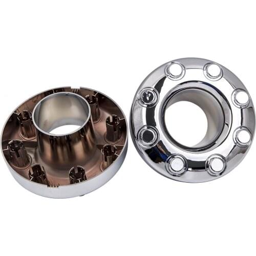 4X4 Open Chrome Wheel Center Hub Caps 2005-2018 For Ford F-350 F350 Dually Front