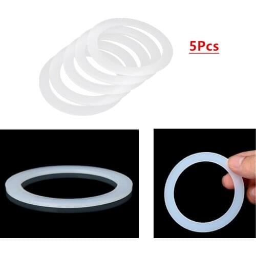 5Pcs Silicone Sealing Rings Soft Flexible Replacement Gaskets Rubber O Rings Washers with 1/2/3/6/9/12-Cup Moka Express Pots