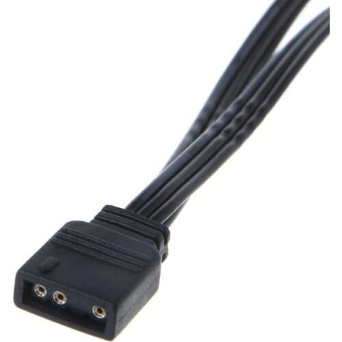 69HA ARGB Light Control 5V 3Pin Extension Cable Adapter Cord Line for AURA AS-US/MSI Motherboard Spliter