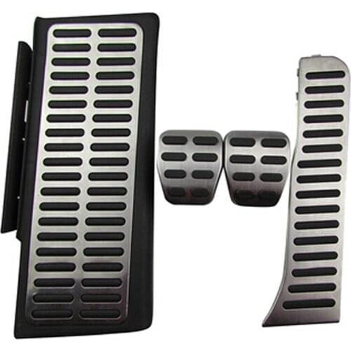 Accessories Accelerator Brake Clutch Footrest Pedal For Audi Q3 2013-2018 Automatic Manual AT Stainless Steel Modified Pad