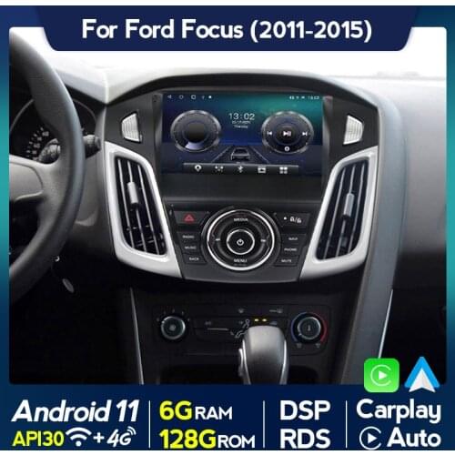 6G+128G Android 11 DSP RDS Car Multimedia DVD Player For Ford Focus MK3 2011-2015 Navigation GPS FM Radio Stereo IPS Screen WIFI