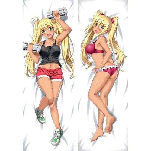 MGF Hibiki Sakura Pillow Case How Heavy Are the Dumbbells You Lift? Anime Dakimakura Sexy Girl Pillow Case Cover