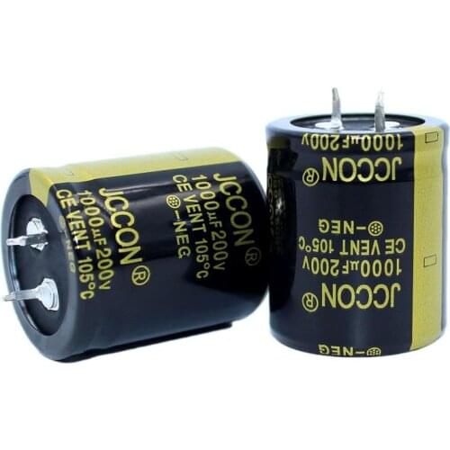JCCON Thick-foot Electrolytic Capacitor 200v1000uf Volume 30x35 Inverter Power