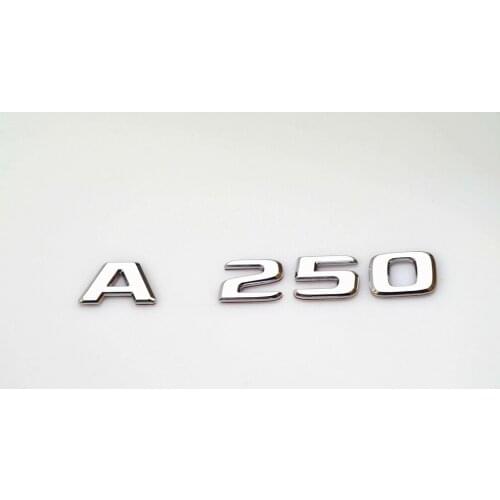 Emblem Badge Decal Trunk Rear ABS for Mercedes Benz A220 A220L A250 A250L Chrome Matt Black Stylish Car Exterior Stickers