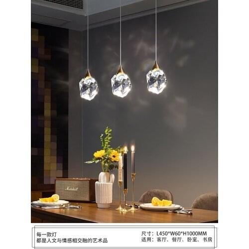 Nordic crystal chandelier lighting design lamp bathroom fixture living room decoration hanglampen luzes de teto