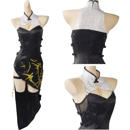 Arknights Ambience Synesthesia FEatet Cosplay Costume Cheongsam Outfits Halloween Carnival Suit
