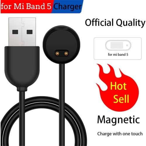 For Xiaomi Mi Band 5 Charger Magnetic Charging Official Smart Band Bracelet Charger for mi band 5 Global Version NFC Accessories