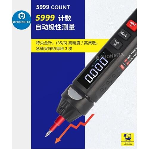 Mechanic Pen-type Meter MD5 Digital Multimeter Auto Intelligent Sensor Pen Tester Resistance Capacitance Hz Tester Tool