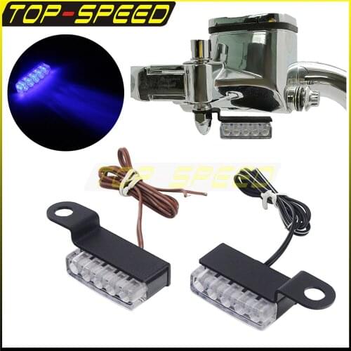DC 12V Mini LED Turn Signal Flasher Front Indicator Motorcycle For Harley Sportster XL Ducati Triumph Suzuki