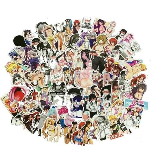 10/30/50PCS Cartoon Anime Character Rabbit Sexy Graffiti Sticker Scooter Laptop Waterproof Guitar Decoration Toy Wholesale