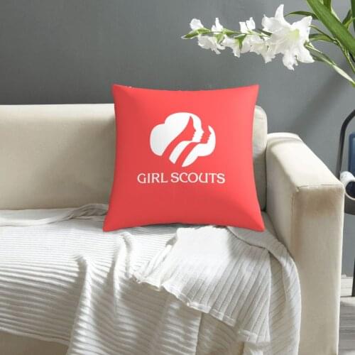 Girl Scout pillowcase printed cushion cover sofa waist pillow pillow cover