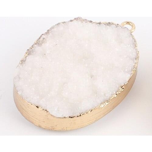 Irregular Nature Stone Pendant DIY Necklace Bracelet Girl Gift