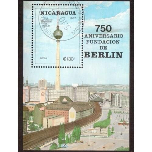 Nicaragua 1987 Miniature Sheet Post Stamps Postage Collection