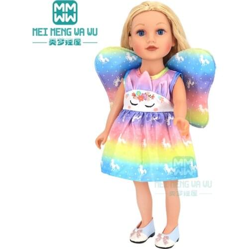 NEW angel wing dress toys doll clothes for new born doll American doll Girls gift