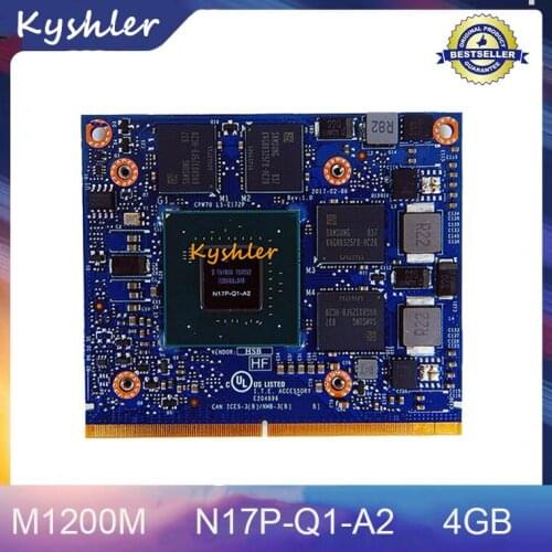 Original M1200M M1200 LS-E172P N17P-Q1-A2 4G VGA Video Graphics Card For HP ZBook 15 G3 17 G3 Fully Tested