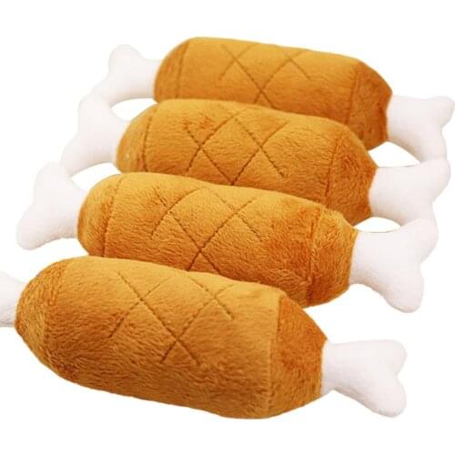 Plush Pets Dog Sound Toys Bone Shape Puppy Chew Squeaker Squeaky Toy Interesting Toys Pet Training Dogs Pets Supplies