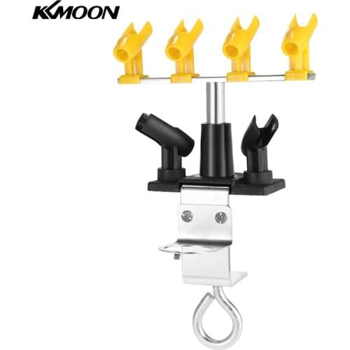 KKmoom Professional Clamp-on Airbrush Holder Hold 6 Mount Spray Gun Tabletop Bench Station Stand Kit for Airbrush