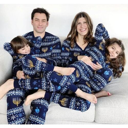 Christmas Parent-child Pajamas Family Nightwear Clothes Matching Long Sleeve Autumn Pyjamas Sleepwear Winter Xmas Overalls Wear