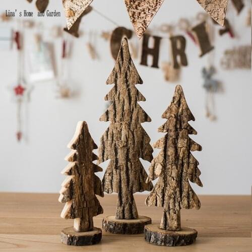 Fairy tale table verstion handmade natural miniature Christmas tree craft