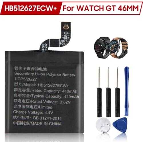 Original Replacement Battery HB512627ECW+ for Huawei Watch GT 46MM 420mAh