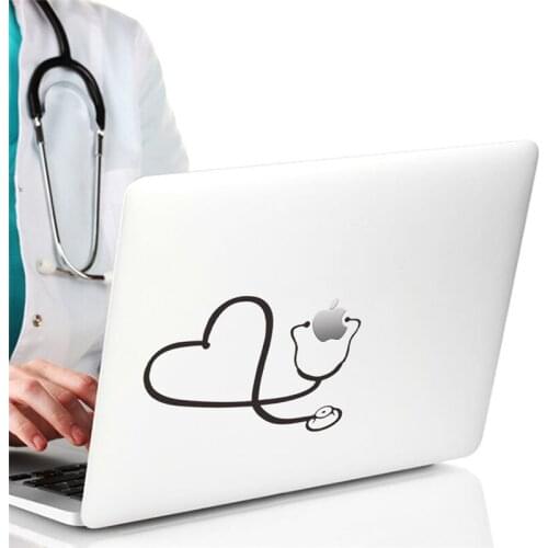 Funny Doctor Nurse Stethoscope Wall Sticker Laptop Notebook refrigerator Art Wall Vinyl Decal diy Stickers