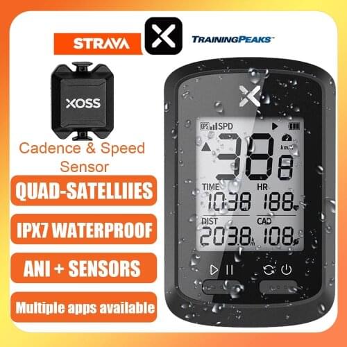 XOSS G+ GPS Bike Computer Bluetooth ANT+ Bicycle Speedometer Waterproof Cycling Odometer with Cadence Sensor For Bryton IGPSPORT