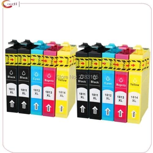 10pcs Compatible ink cartridge for t1811 Epson XP-402 XP-405WH XP-405 XP-215 XP-312 XP-415 XP-402 XP-412 XP-315 XP-312 XP-212