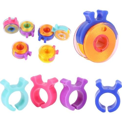 12/20/24/36/40/48/60/80pcs Sewing Thread Bobbin Holder Clamp Clips Bobbin Buddies Great Sewing Accessory Color Thread Clips Hold