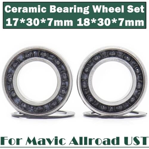 2PCS Hub Hybrid Ceramic Bearing Wheel Set For Mavic Allroad UST 6903 Bearings Kit Front Rear 17*30*7mm 18*30*7mm