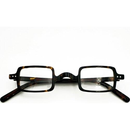 Acetate glasses Square adult glasses, very small lens size Mens and womens myopia optical prescription glasses