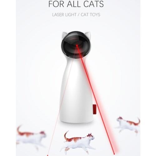 New Automatic Cat Toys Interactive Smart Teasing Pet LED Laser Funny Handheld Mode Electronic Pet for All Cats