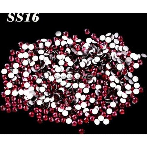 Free shipping ss16 1440pcs/bag fuchsia color non hotfix flat back Rhinestones for DIY nail cellphone laptop art
