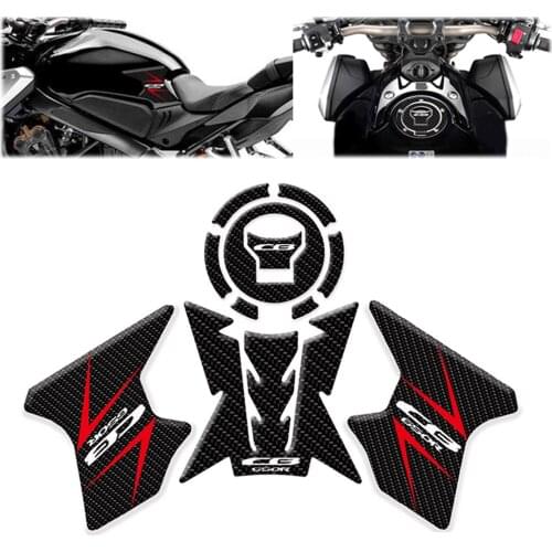 CB650 Motorcycle Carbon Fiber Modified Fuel Tank Protective Film Non-slip Stickers Fuel Tank Stickers for Honda CB650