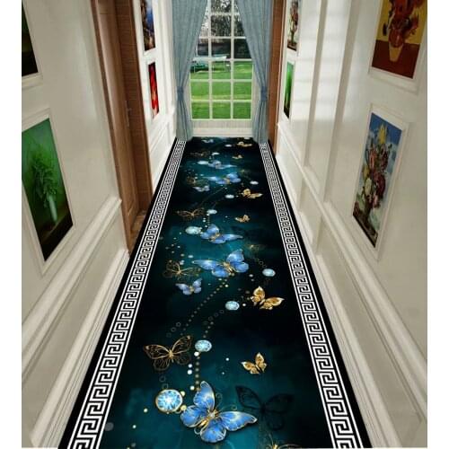 European Long Corridor Carpet For Stairway Nordic Hallway Carpets Home Hotel Aisle Rug Floor Mat Party Wedding Area Rugs