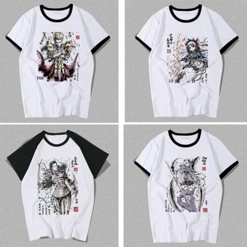 Game Fate Grand Order Eresh Cosplay T-shirt Abigail Williams Ryougi Shiki T shirt Summer Cotton Short-sleeve Men women Tees tops