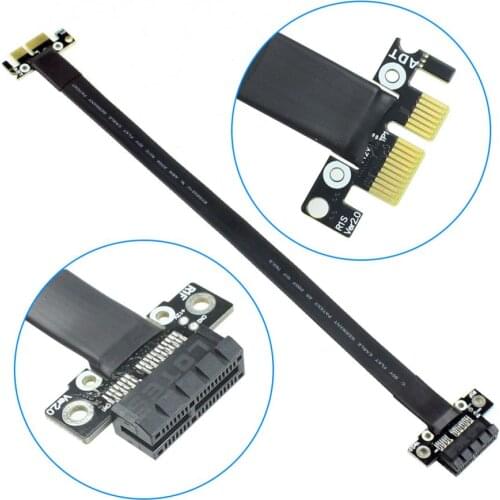 Riser Cable PCI Express PCIe Gen3.0 x1 x16 Miner Graphics Card Ribbon Extension Cable 25cm PCI-E 1x 16x 3.0 R11SF No Power Line