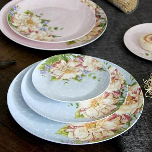 6/8/10 inch Ceramic Bone China Fruit plate ceramic dessert plate cake plate set snack plate