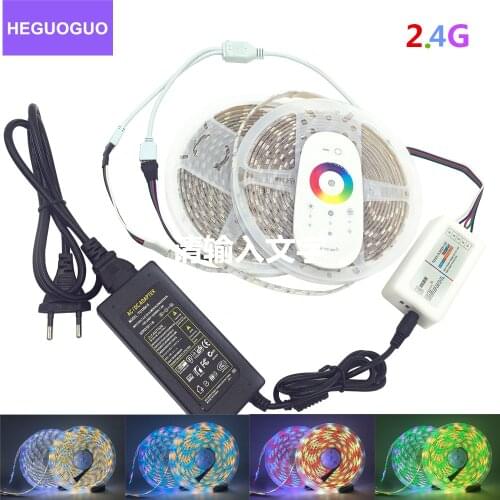 2.4G Controller RGB LED Strip Light SMD 5050 Waterproof RGBW RGBWW Tape DC12V Ribbon diode led Strips Light Flexible Stripe Lamp