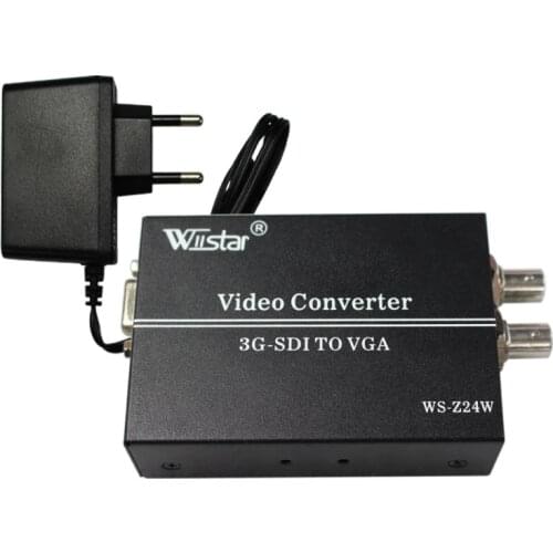 Wiistar PRO two SDI TO VGA converter 3G SDI to VGA Converter SCALER 1080P For CCTV PC Video Free shipping